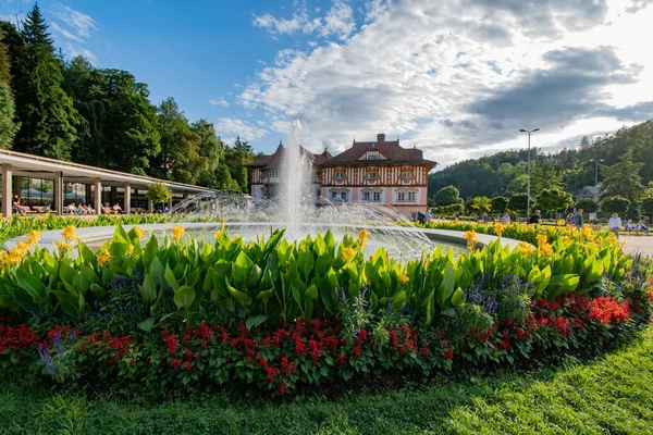 Spa şehrindeki çeşme Luhaovice 