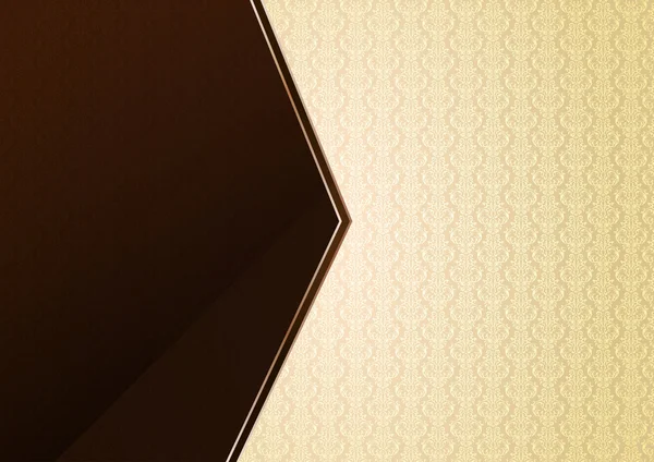 パターンから壁紙でベージュ色のビンテージ背景 — ストックベクタ