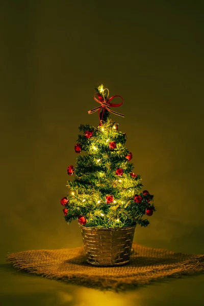 Christmas Tree Merry Christmas Happy New Year 2021 — Stock Photo, Image