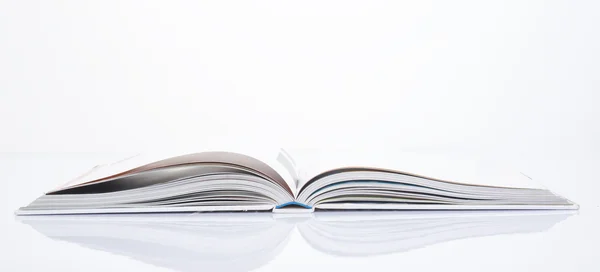 Side of book on white background — Stock Photo, Image