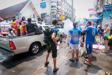 Chiang Mai Tayland-Nisan 13:Chiang mai Songkran Festivali. Forei