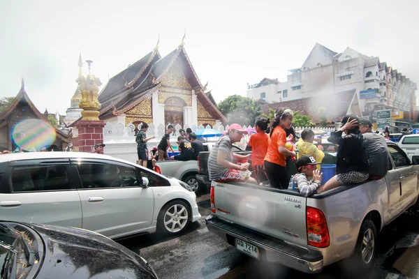 Chiang Mai Tayland-Nisan 13:Chiang mai Songkran Festivali. Forei — Stok fotoğraf