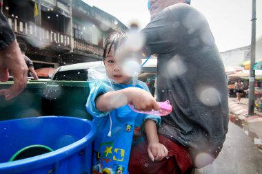 Chiang Mai Tayland-Nisan 13:Chiang mai Songkran Festivali. Forei