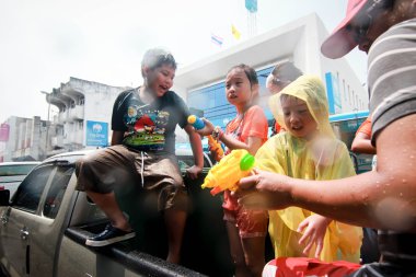 Chiang Mai Tayland-Nisan 13:Chiang mai Songkran Festivali. Forei