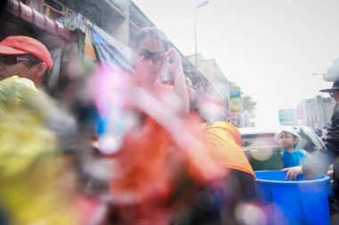 Chiang Mai Tayland-Nisan 13:Chiang mai Songkran Festivali. Forei