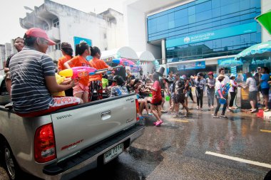 Chiang Mai Tayland-Nisan 13:Chiang mai Songkran Festivali. Forei