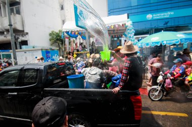 Chiang Mai Tayland-Nisan 13:Chiang mai Songkran Festivali. Forei