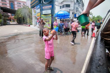 Chiang Mai Tayland-Nisan 13:Chiang mai Songkran Festivali. Forei