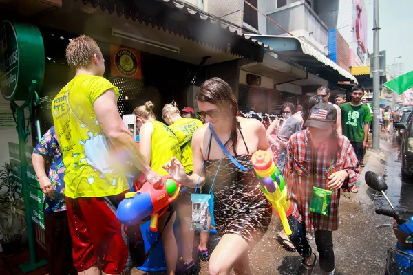 CHIANG MAI THAÏLANDE-13 AVRIL : Festival Chiang mai Songkran. Forei — Photo