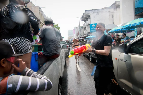 Chiang Mai Thaiföld-április 13:Chiang mai Songkran Fesztivál. Forei — Stock Fotó