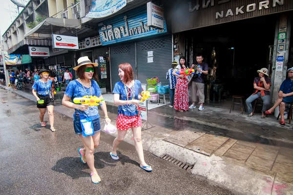 Chiang Mai Tayland-Nisan 13:Chiang mai Songkran Festivali. Forei — Stok fotoğraf