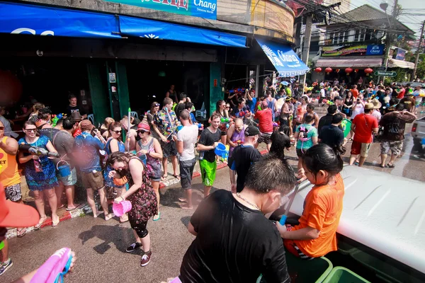 Chiang Mai Thaiföld-április 13:Chiang mai Songkran Fesztivál. Forei — Stock Fotó