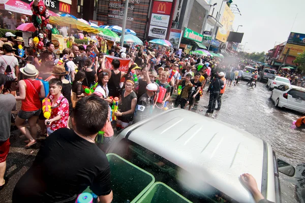 Chiang Mai Thaiföld-április 13:Chiang mai Songkran Fesztivál. Forei Jogdíjmentes Stock Képek