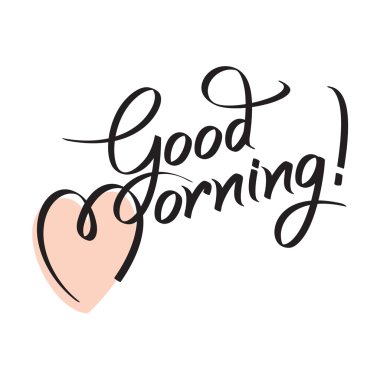 Günaydın metin yazı el