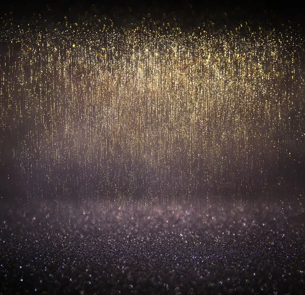 Glitter vintage ışıklar arka plan. kırmızı, altın rengi ve siyah. defocused.