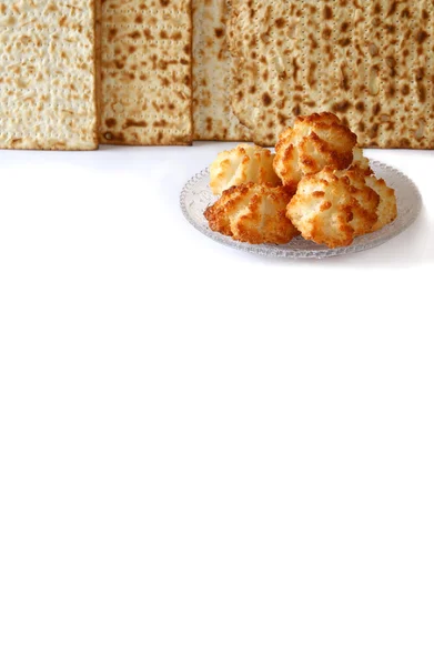 Pesah celebration concept (jewish Passover holiday). isolated on white — Stock Photo, Image