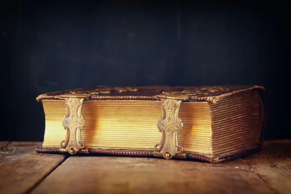 Low key image of antique story book — Stock Photo, Image