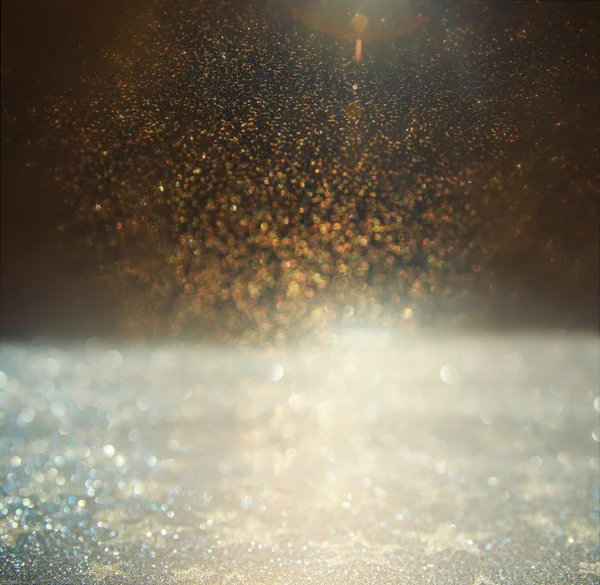 Glitter εκλεκτής ποιότητας φώτα φόντο. χρυσό, ασήμι και μαύρο. — Φωτογραφία Αρχείου