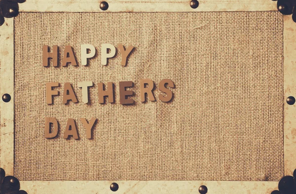 Composição do dia dos pais com letras de madeira coloridas — Fotografia de Stock