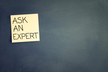 Yapışkan notu ile bir uzmana sorun