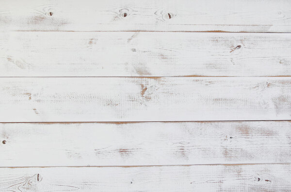 Гранж винтажные белые деревянные доски фон
