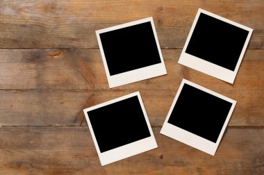 Üstten Görünüm boş anında fotoğraf albümü