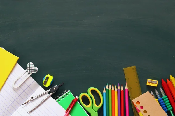 Zurück zum Schulkonzept. Schulbedarf — Stockfoto