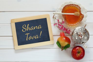 Rosh hashanah (Yahudi yeni yılı) kavramı. Geleneksel semboller