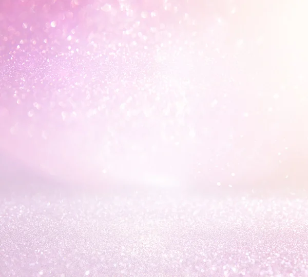 Pastel glitter vintage lights background. de-focused — Stock Photo, Image