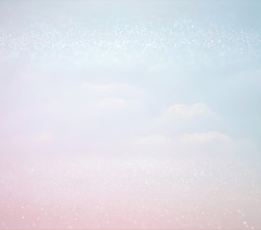 soyut fotoğraf bulutların gökyüzünde seri. Glitter yerleşimi