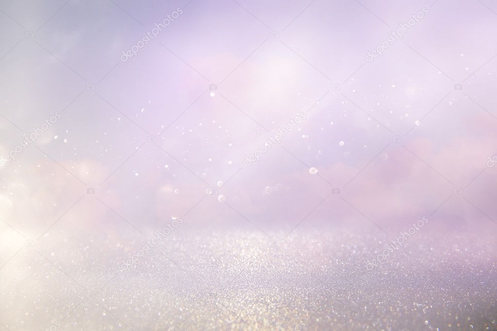 image of glitery bokeh lights background