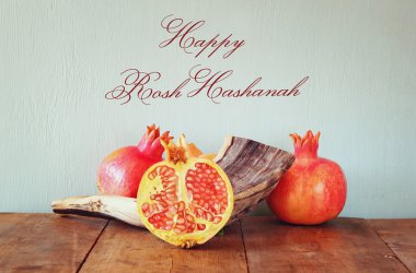 Rosh hashanah (Yahudi yeni yılı) kavramı. Geleneksel sembolü