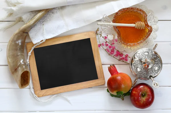 Rosh hashanah (jüdisches Neujahr) Konzept. traditionelles Symbol — Stockfoto