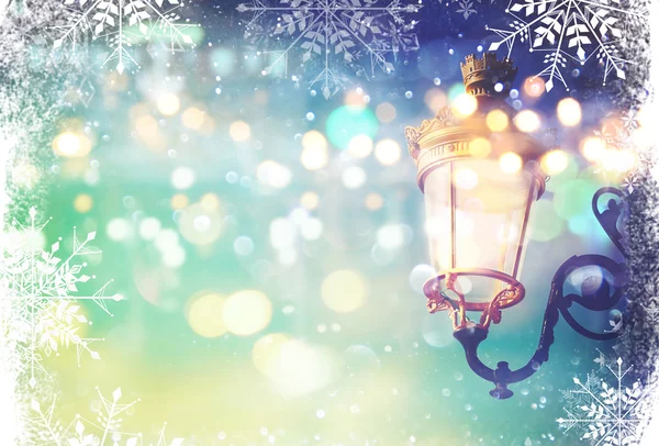 Noel sokak ışıkları — Stok fotoğraf