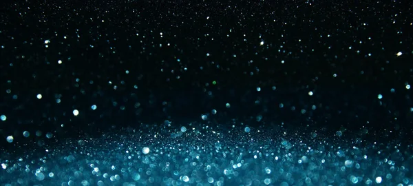 Background Abstract Glitter Lights Silver Blue Black Focused — Stock Photo, Image