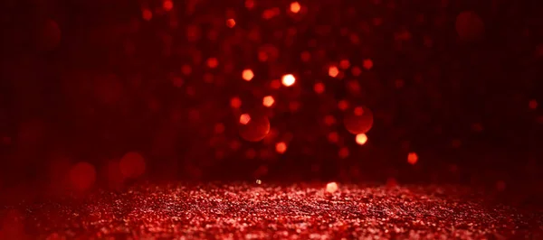 Fond Lumières Abstraites Rouge Noir Paillettes Déconcentré — Photo