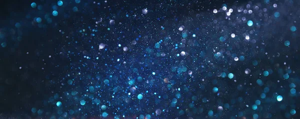 Background Abstract Glitter Lights Silver Blue Black Focused — Stock Photo, Image