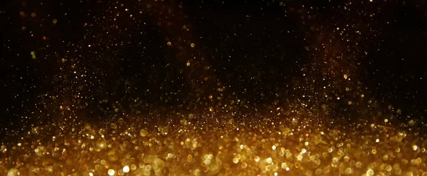 Hintergrund Abstrakter Glitzerlichter Silber Gold Und Schwarz Fokussiert — Stockfoto