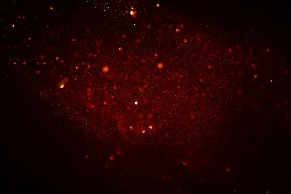 Achtergrond Van Abstracte Rode Gouden Zwarte Glitter Lichten Gedeconcentreerd — Stockfoto