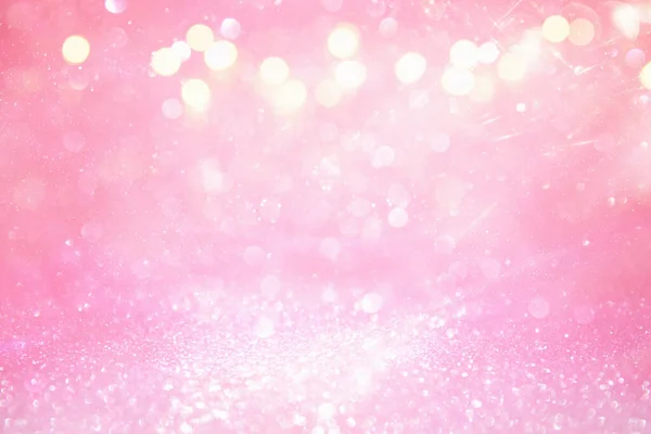 Μωβ Και Ροζ Glitter Vintage Φώτα Φόντο Δεφοκεντρικός — Φωτογραφία Αρχείου
