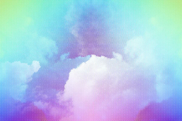 Gradiënt Halftoon Abstracte Achtergrond Lucht Wolken Levendige Kleuren — Stockfoto