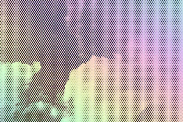 Gradient Halftone Abstract Background Sky Clouds Vivid Colors — Stock Photo, Image