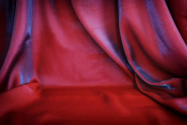 Elegante Fondo Seda Satinado Rojo Oscuro — Foto de Stock