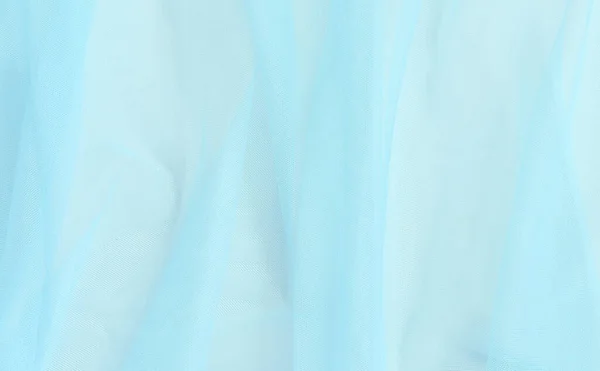 Vintage Pastel Blue Tulle Chiffon Texture Background — Stock Photo, Image