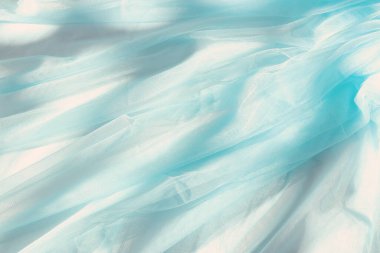 Renkli pastel mavi tül şifon rengi arka planda gölgeler