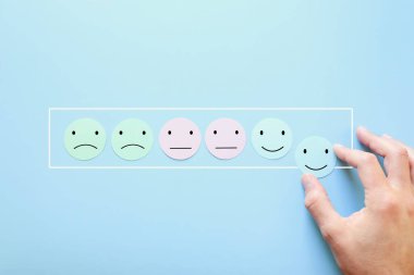 Duygularla tatmin seviyesinin görüntüsünü kavra