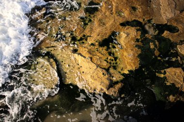 Su dalgalarının soyut arkaplanı girdaplar ve dalgalanmalar yaratır