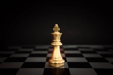 Satranç görüntüsü. İş, rekabet, strateji, liderlik ve başarı kavramı