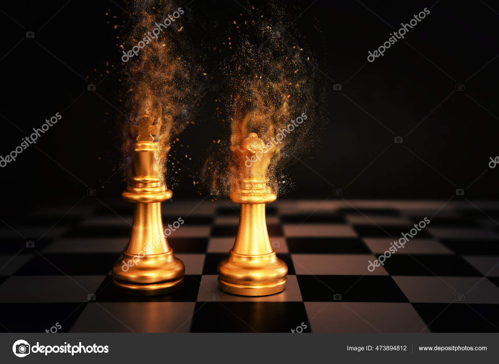Image Chess Game Business Competition Strategy Leadership Success