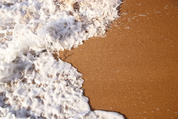 Bovenaanzicht Beeld Van Zee Golven Strand Zand — Stockfoto